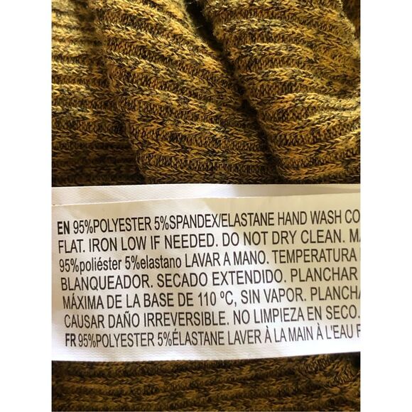 Forever 21 Short Knit Dress mustard/black Heathered SZ M - Picture 10 of 10